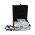 Domino game Mexican Train in aluminum case