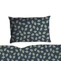 Liv, pillow case 65x100 cm indigo/lemonade