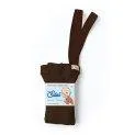 Collant sans pieds avec bretelles Chocolate Brown