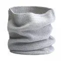 Round Scarf Endless Knitted Grey Melange