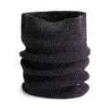 Round Scarf Endless Knitted Nearly Black Melange