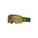 Skibrille Buster Basic ano lime linticular;amber rose S2