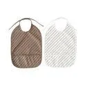 Plastic bib bib set of 2