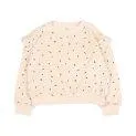 Sweatshirt Velvet Cuore Cream Pink