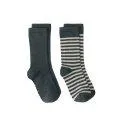 Socks Blue Grey Cream