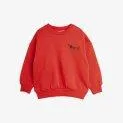 Sweatshirt Dog Emb Red