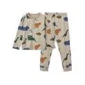 Wilhelm Printed Dinosaurs Mist pyjama set