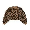 Sweat-shirt Leopard Puff Brown