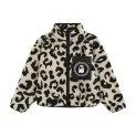 Jacke Leopard Sherpa Teddy Off White Beige 