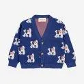 Baby cardigan Fairy Dog Navy Blue