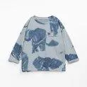 T-shirt bébé manches longues imprimé flamé éléphant