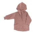 Jacke Merinowolle Rose Melange