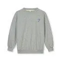 Sweatshirt 7 Grey Melange Blue Moon