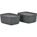 Storage box Pulp M 2 pieces, black