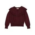 Knitted sweater Thulla Deep Mulberry