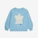 Sweatshirt Funny Ghost Light Blue