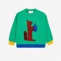 Knitted sweater Hungry Squirrel Green