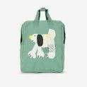 Fairy Dog Green school backpack