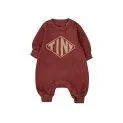 Baby one-piece Diamond Tiny Burgundy