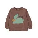 Sweat-shirt Rabbit Purple Grey