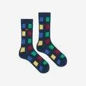 Socken Checked Multicolor