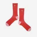 Socken Color block Red