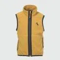 Gilet polaire pour enfants Emi golden yellow