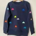 Sweatshirt Clouds Navy