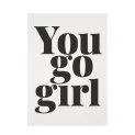 Postcard from tadah.ch You Go Girl - Stationery items for office and school | Stadtlandkind