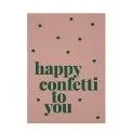 Postcard from tadah.ch Happy Confetti - Stationery items for office and school | Stadtlandkind