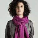 Wool scarf uni purple - Scarves and neckerchiefs for the colder days | Stadtlandkind