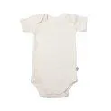Baby Romper MAYENTZET Short Sleeve Pearl White