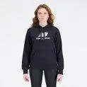 W Essentials - Sweat à capuche à logo superposé - noir - Pulls et sweatshirts fantaisie & uniques | Stadtlandkind
