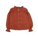 Blouse Boble Plumeti Henna - Chic blouses with frilly ruffles or classically plain | Stadtlandkind