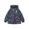 Winter jacket Kalle Graphic swirls Classic navy - Ski jackets from Rukka and Namuk for your kids on icy days | Stadtlandkind