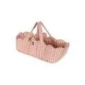 Doll carrier bags Powder Pink Check - Everything your doll needs to feel comfortable | Stadtlandkind