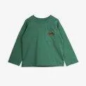 Agatha Emb Green long sleeve shirt - Brightly colored but also simple long-sleeved shirts in Scandinavian designs for the cooler days | Stadtlandkind