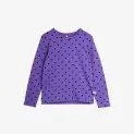 Long sleeve shirt polka dot purple - Brightly colored but also simple long-sleeved shirts in Scandinavian designs for the cooler days | Stadtlandkind