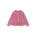 Cabby Frill Powder Pink cardigan - In knitwear your children are also optimally protected from the cold | Stadtlandkind