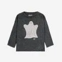 Funny Ghost Black long sleeve shirt - Brightly colored but also simple long-sleeved shirts in Scandinavian designs for the cooler days | Stadtlandkind