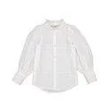 Blouse Dobby Hearts White - Chic blouses with frilly ruffles or classically plain | Stadtlandkind