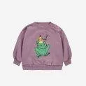 Baby Sweatshirt Enchanted Frog Pink - Sweatshirt aus hochwertigen Materialien für dein Baby | Stadtlandkind