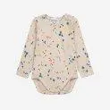 Baby bodysuit Sparkles all over Offwhite - Bodies for the layered look or alone as a summer outfit | Stadtlandkind