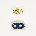 Hair clips Polly Crochet - Yellow Multi - Beautiful and practical hair accessories for your kids | Stadtlandkind