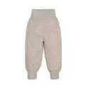 Baby fine knit pants with high waistband nature