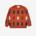 Knitted sweater Color Game all over Red - In knitwear your children are also optimally protected from the cold | Stadtlandkind