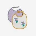 Bib Pansy Flower Lavender - Nuschis and bibs - The all-rounders in every household with baby | Stadtlandkind