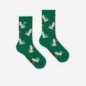 Socken Hungry Squirrel all over Dark Green - Die richtige Socke in höchster Qualität für jede Saison und jedes Alter mit und ohne ABS | Stadtlandkind