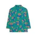 Long-sleeved shirt Flowers Deep Green - Brightly colored but also simple long-sleeved shirts in Scandinavian designs for the cooler days | Stadtlandkind