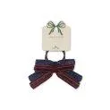 Chouchous Velvet Bow Red Navy (set de 2) - Des accessoires pour cheveux beaux et pratiques pour vos enfants | Stadtlandkind